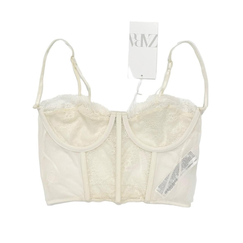zara lace bustier corset top